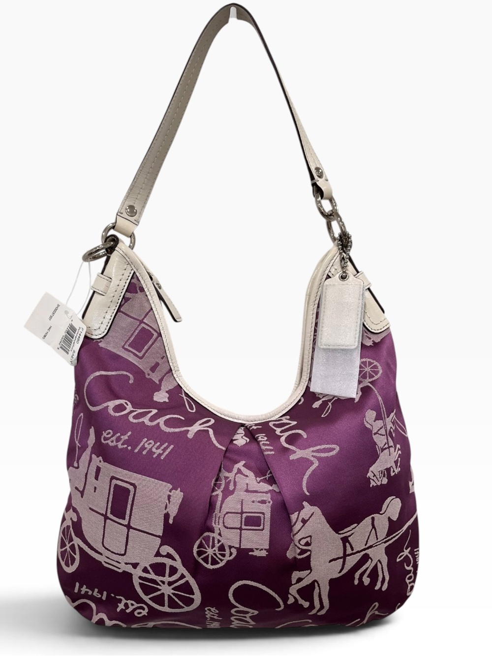 Coach Horse and Carriage Hobo/Slouchy Crossbody Bag/Wristlet (Style F14480) NWT